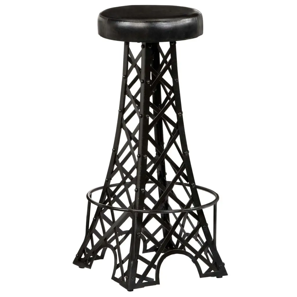 Bar Stools 2 pcs Real Leather 247660