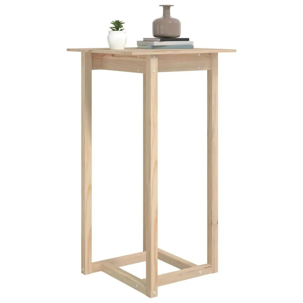 Bar Table 60x60x110 cm Solid Wood Pine 822177