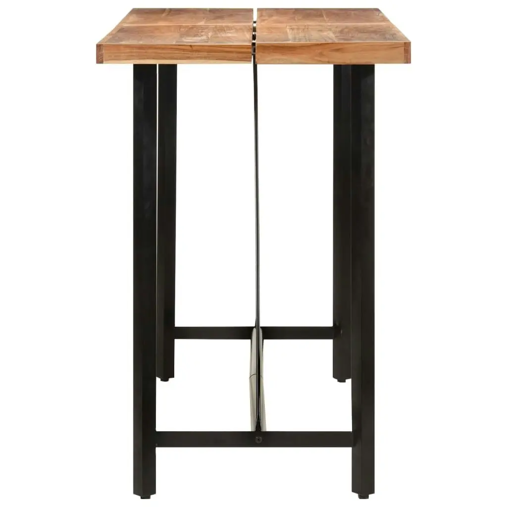 Bar Table 150x70x107 cm Solid Wood Acacia and Iron 356371