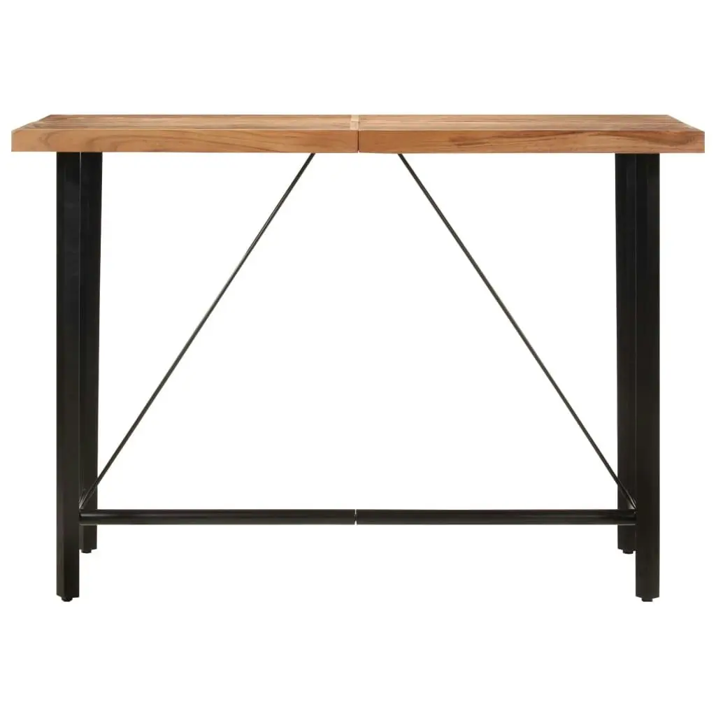 Bar Table 150x70x107 cm Solid Wood Acacia and Iron 356371