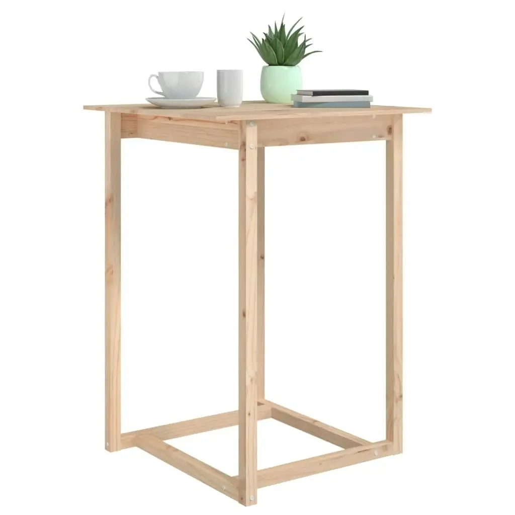 Bar Table 80x80x110 cm Solid Wood Pine 822182