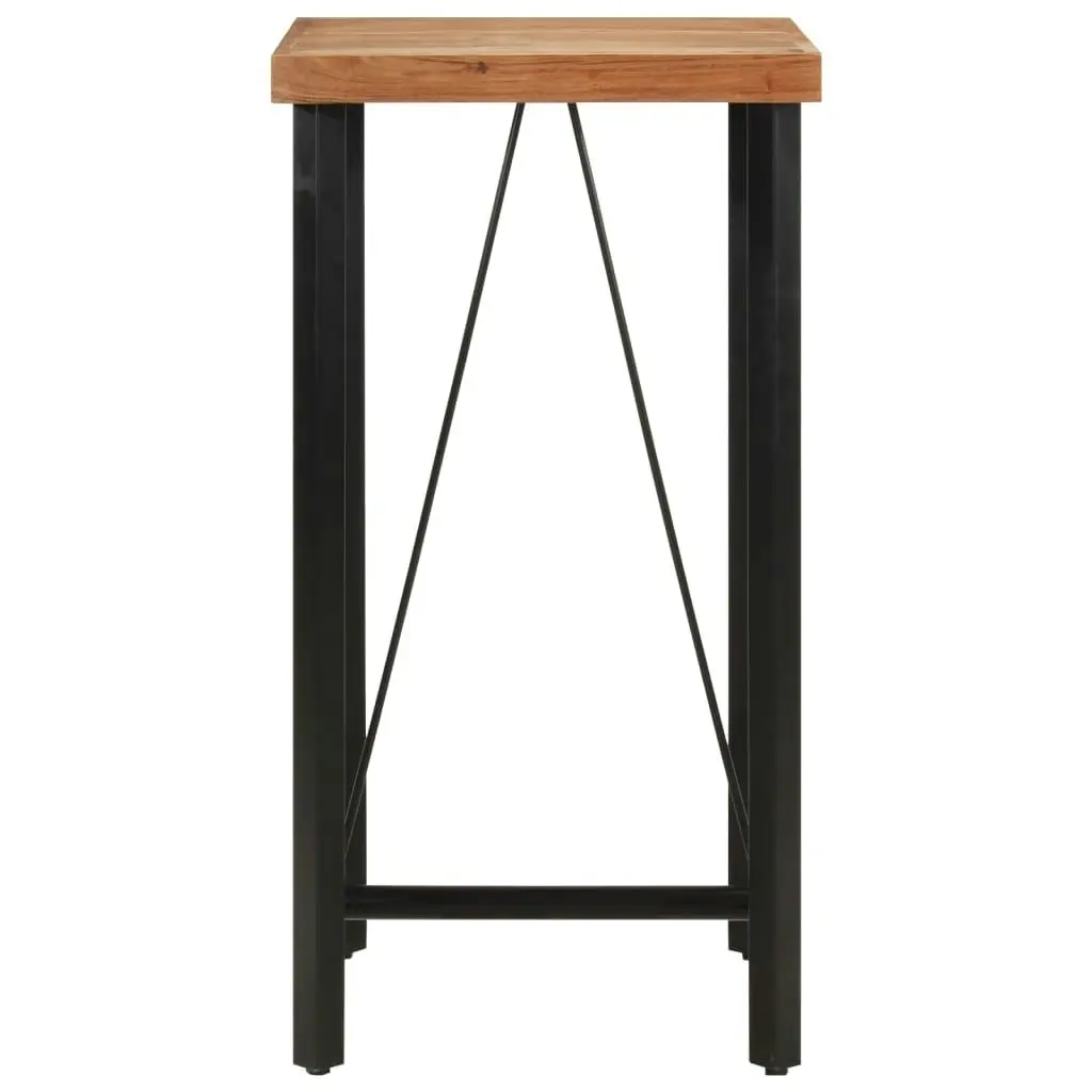 Bar Table 55x55x107 cm Solid Wood Acacia and Iron 356369