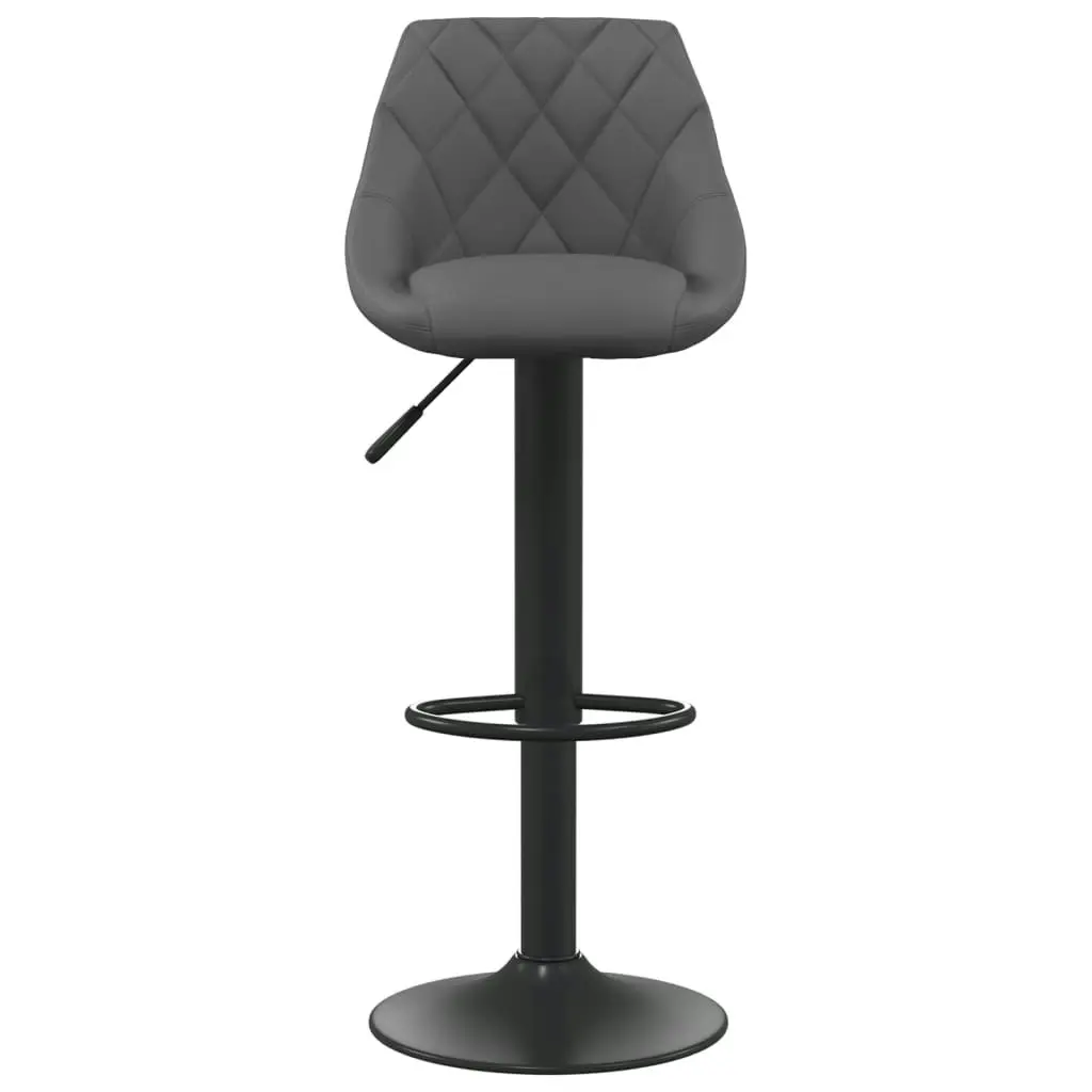 Bar Stools 2 pcs Dark Grey Velvet 335350