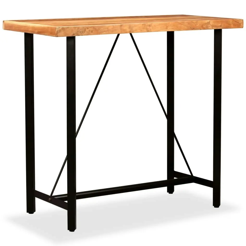 Bar Table 120x60x107 cm Solid Acacia Wood 245436