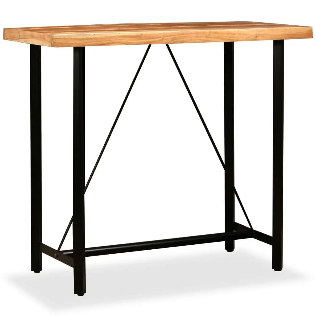 Bar Table 120x60x107 cm Solid Acacia Wood 245436