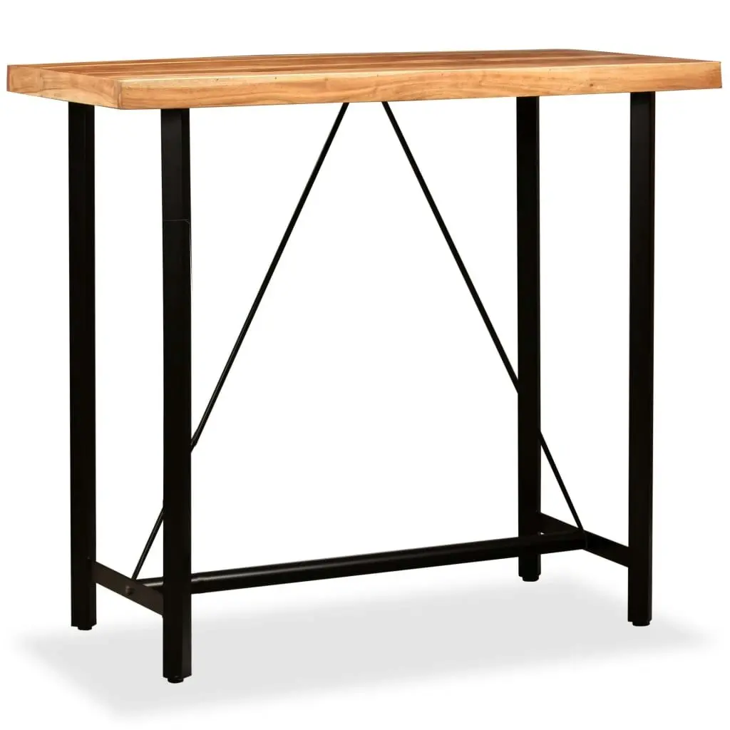 Bar Table 120x60x107 cm Solid Acacia Wood 245436