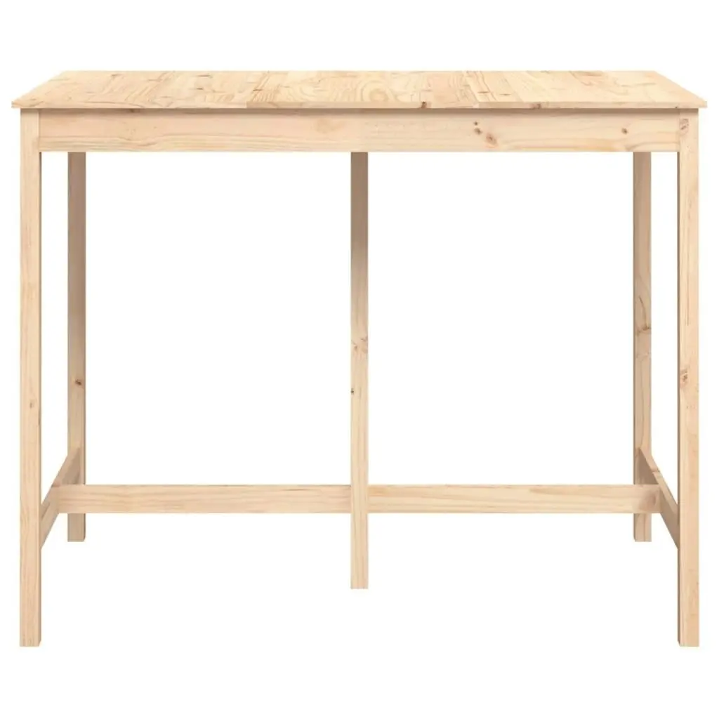 Bar Table 140x80x110 cm Solid Wood Pine 822157