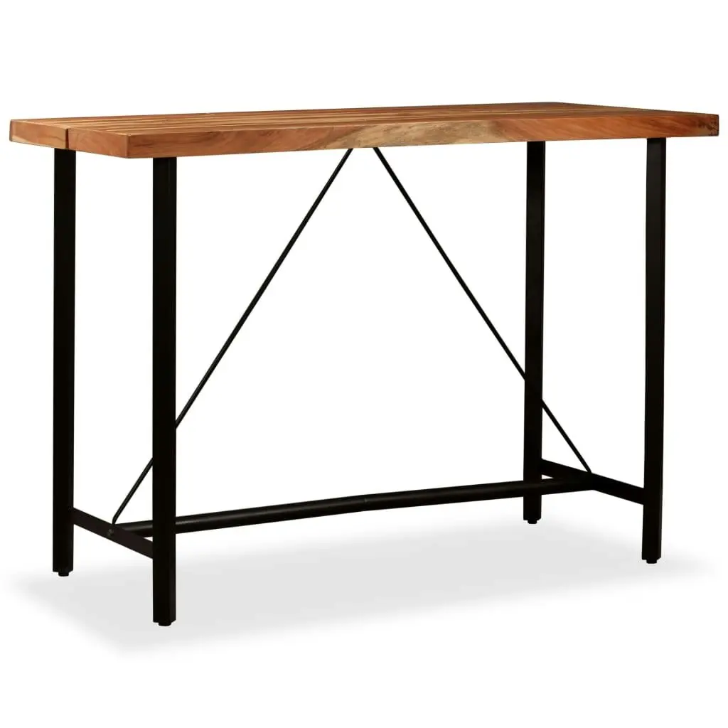 Bar Table 150x70x107 cm Solid Acacia Wood 245437