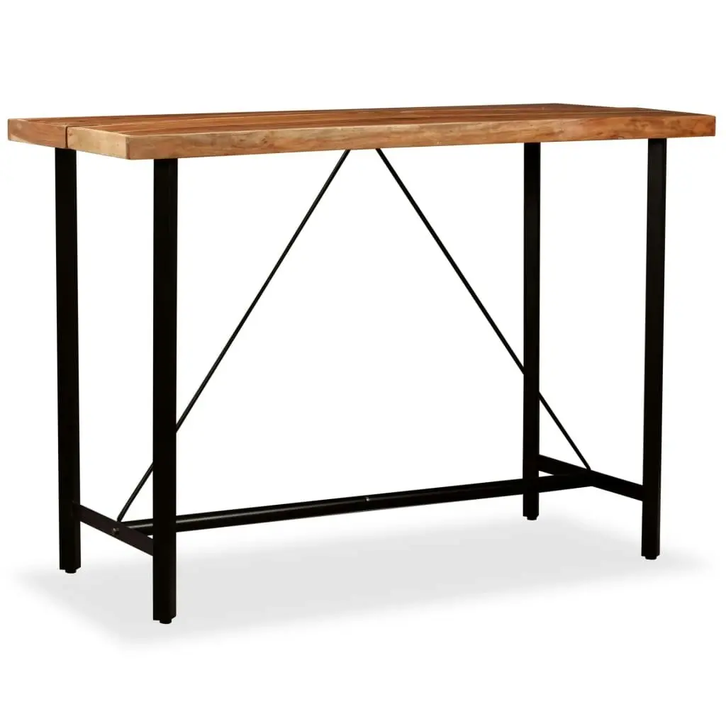 Bar Table 150x70x107 cm Solid Acacia Wood 245437