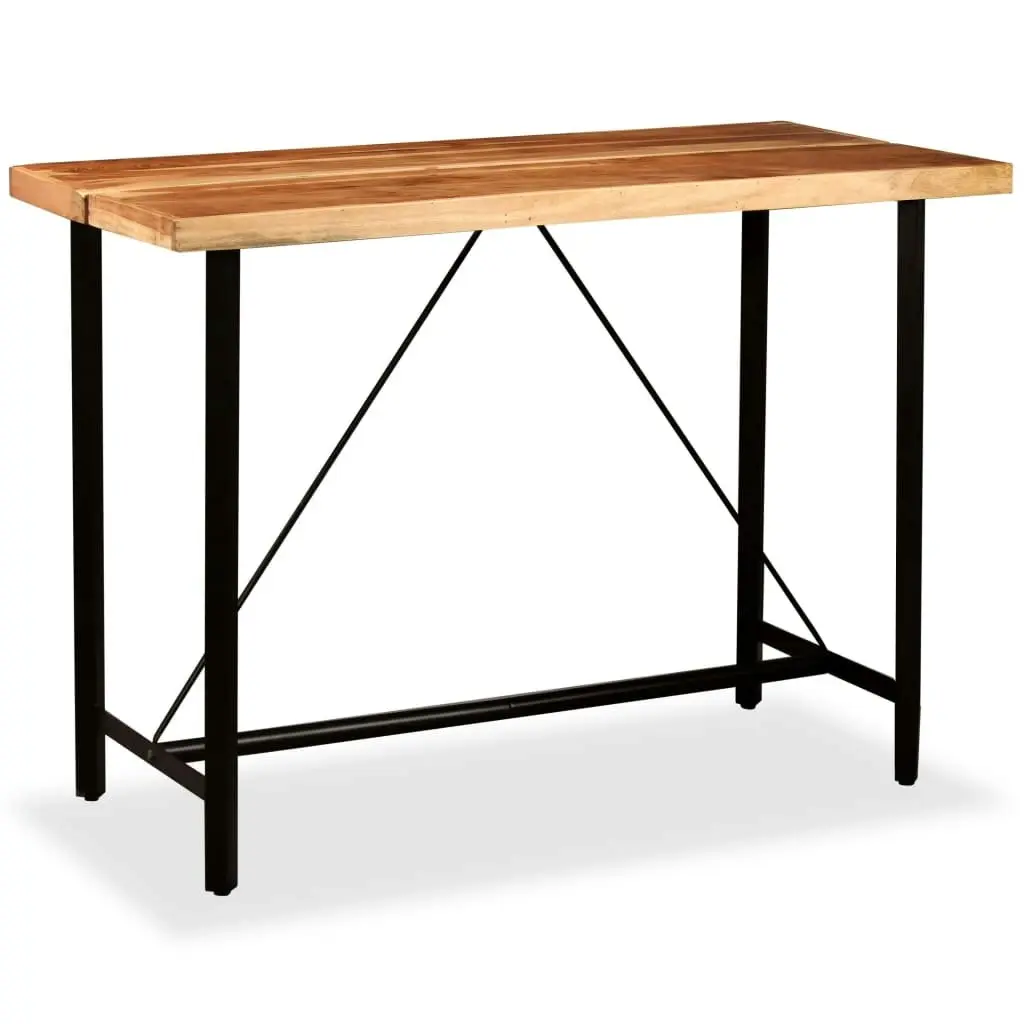 Bar Table 150x70x107 cm Solid Acacia Wood 245437