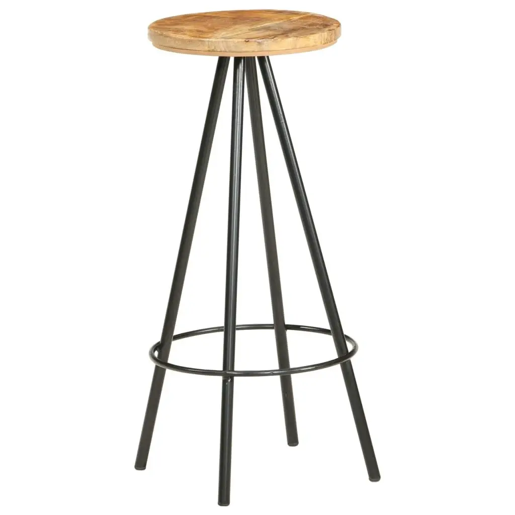 Bar Stools 4 pcs Rough Mango Wood 286615