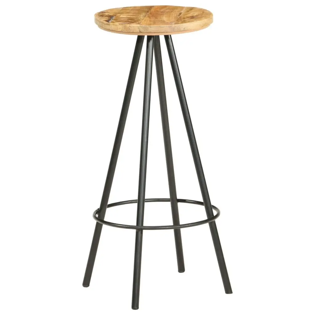 Bar Stools 4 pcs Rough Mango Wood 286615