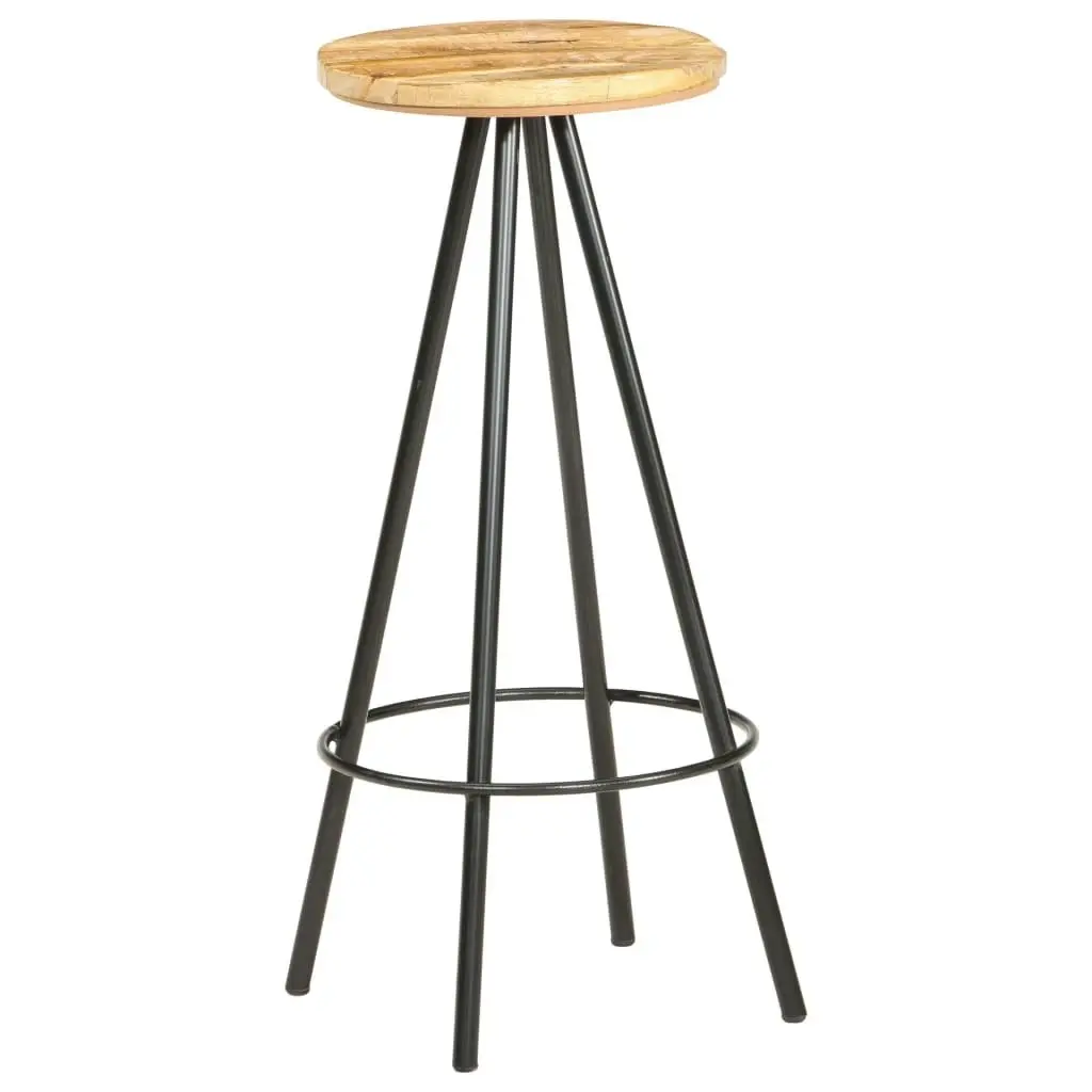 Bar Stools 4 pcs Rough Mango Wood 286615