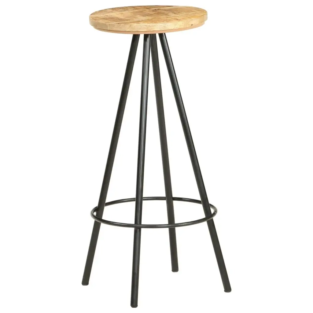 Bar Stools 4 pcs Rough Mango Wood 286615