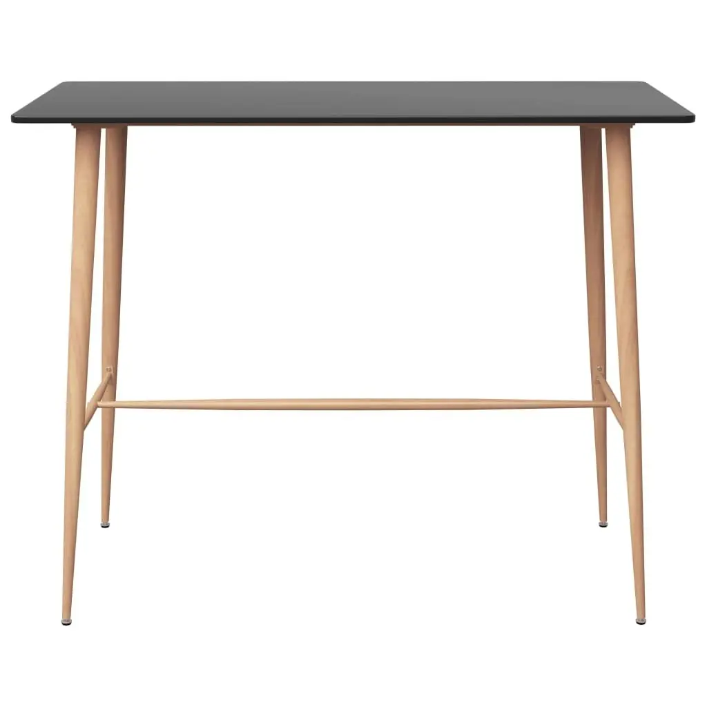 Bar Table Black 120x60x105 cm 248146