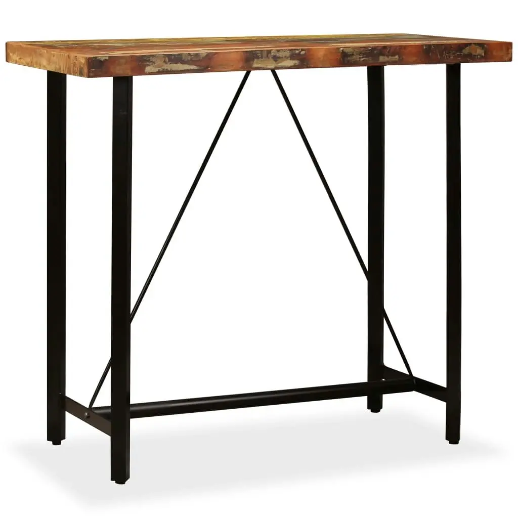 Bar Table 120x60x107 cm Solid Reclaimed Wood 245440