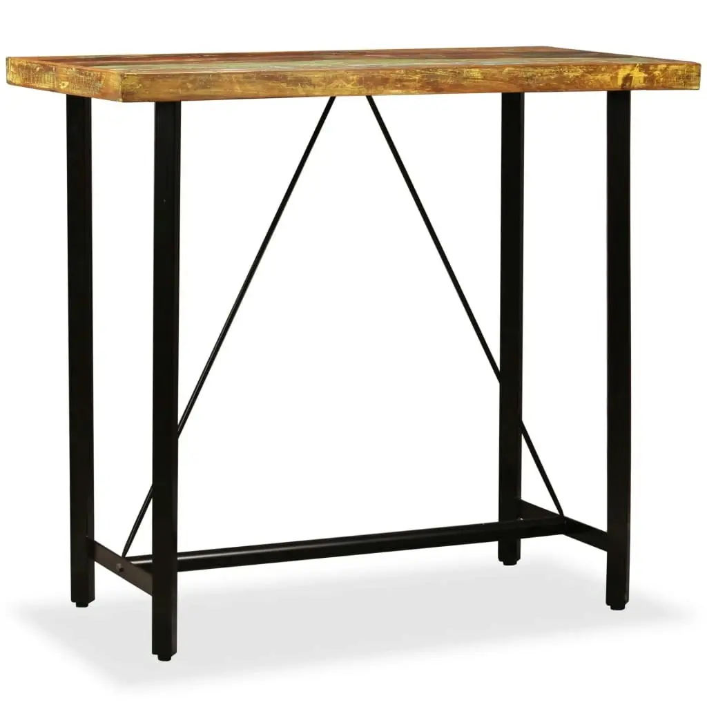 Bar Table 120x60x107 cm Solid Reclaimed Wood 245440