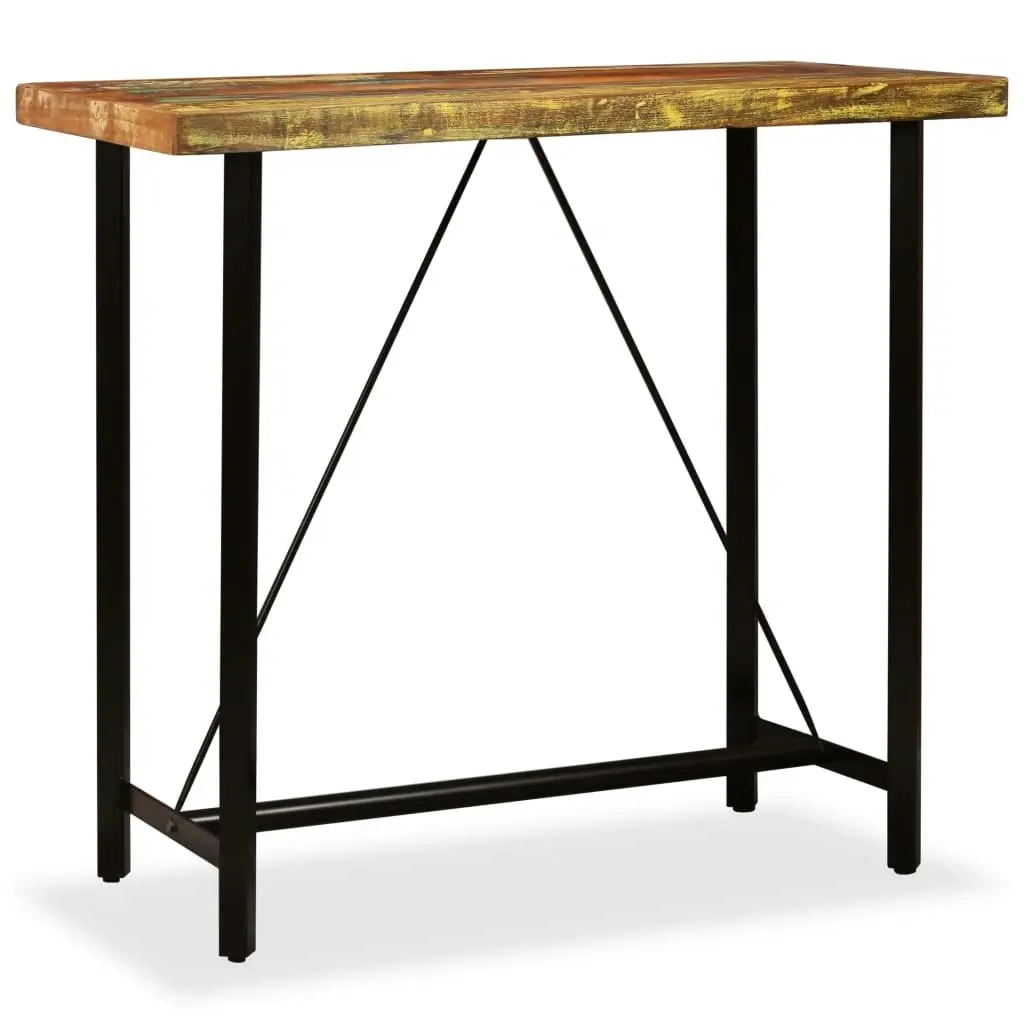 Bar Table 120x60x107 cm Solid Reclaimed Wood 245440