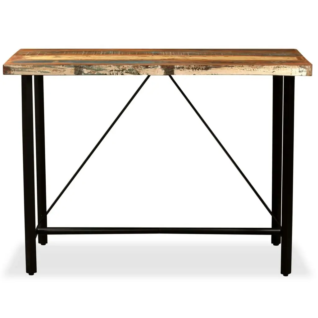 Bar Table 120x60x107 cm Solid Reclaimed Wood 245440