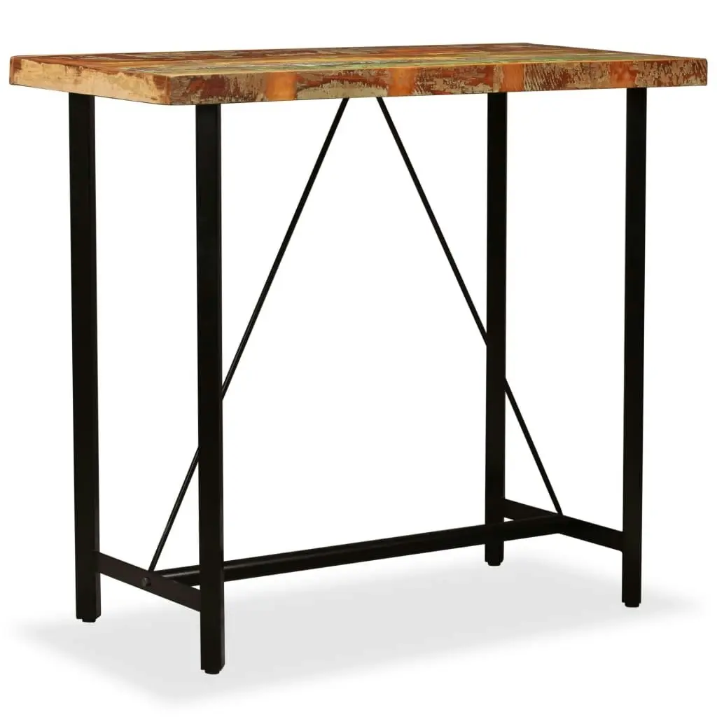 Bar Table 120x60x107 cm Solid Reclaimed Wood 245440