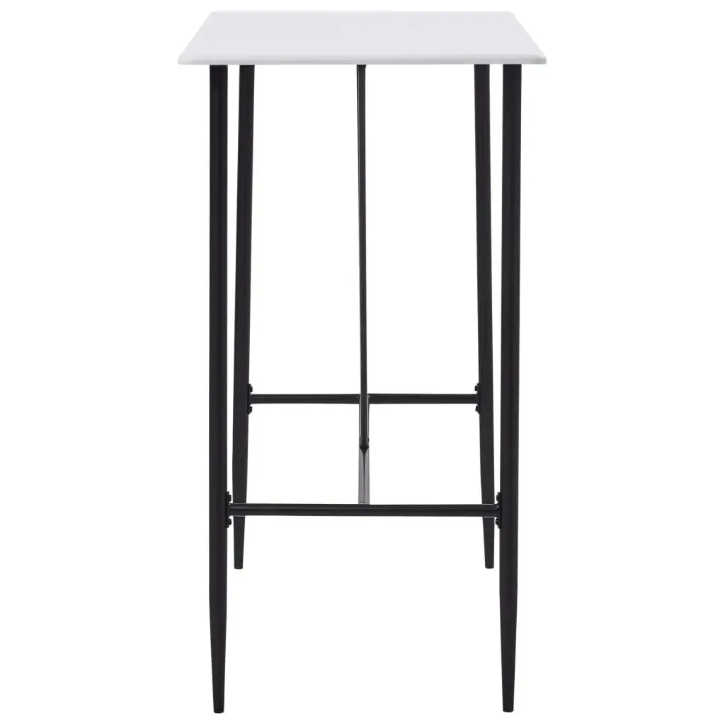 Bar Table White 120x60x110 cm MDF 281547