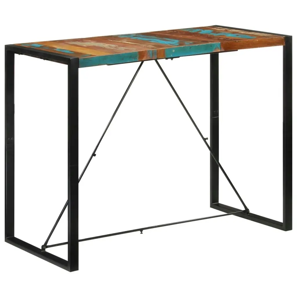 Bar Table 140x70x110 cm Solid Wood Reclaimed 351719