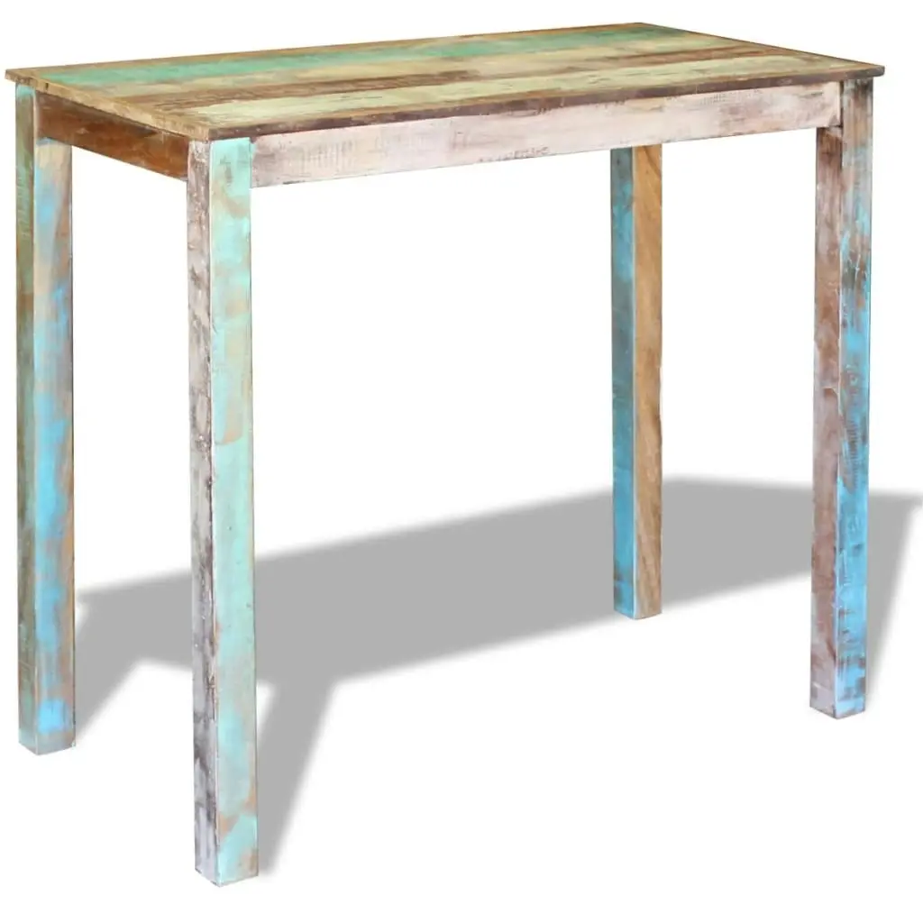 Bar Table Solid Reclaimed Wood 115x60x107 cm 243453