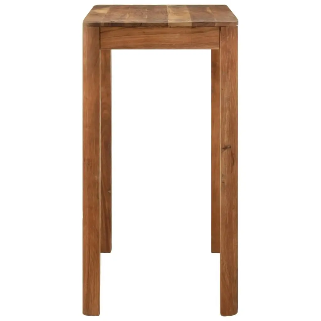 Bar Table Solid Wood Acacia with Honey Finish 110x55x106 cm 337835