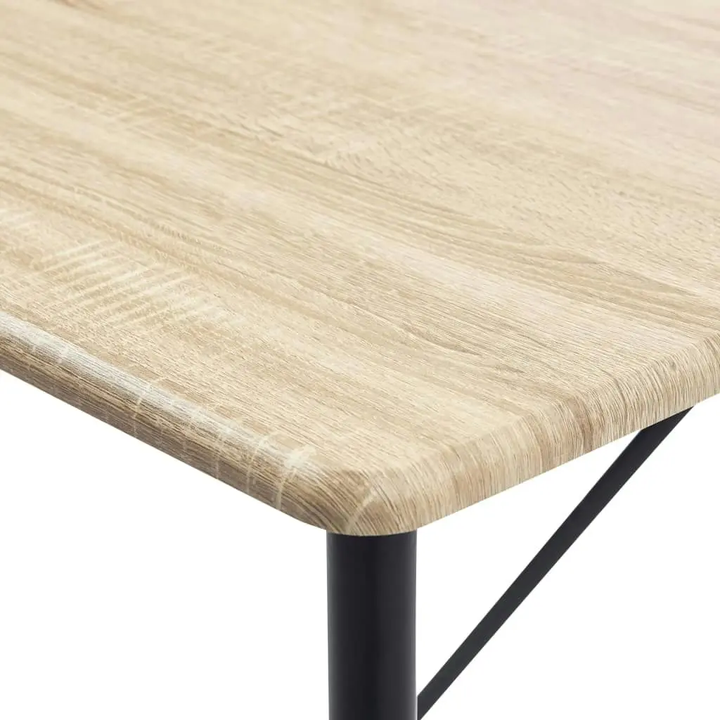 Bar Table Oak 120x60x110 cm MDF 281548