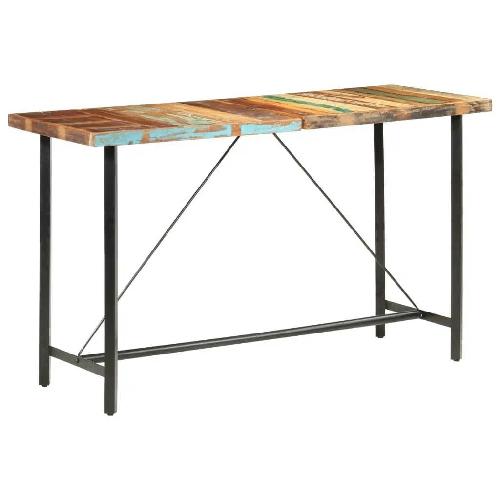 Bar Table 180x70x107 cm Solid Reclaimed Wood 286595