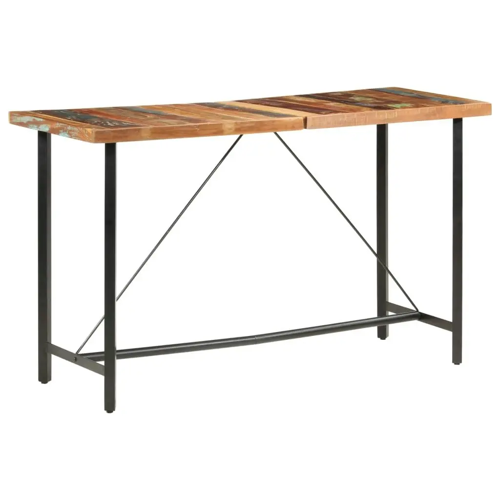 Bar Table 180x70x107 cm Solid Reclaimed Wood 286595