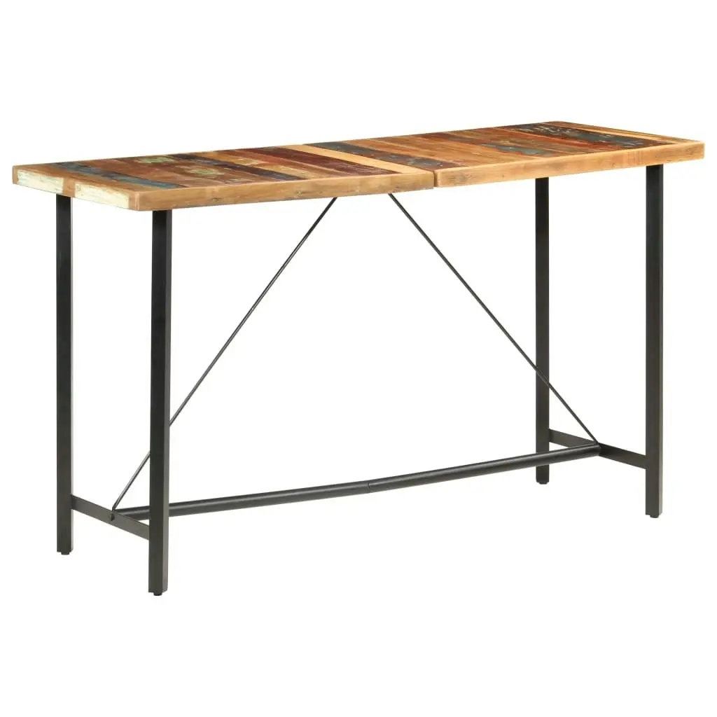 Bar Table 180x70x107 cm Solid Reclaimed Wood 286595