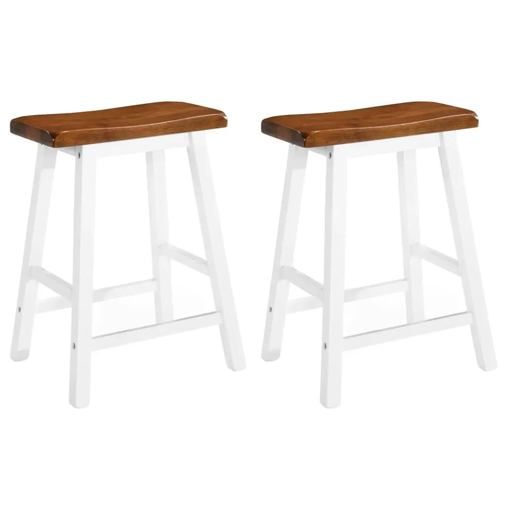 Bar Table and Stool Set 3 Pieces Solid Wood 245547