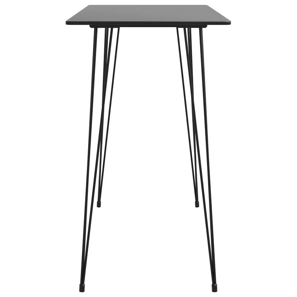 Bar Table Black 120x60x105 cm 248143