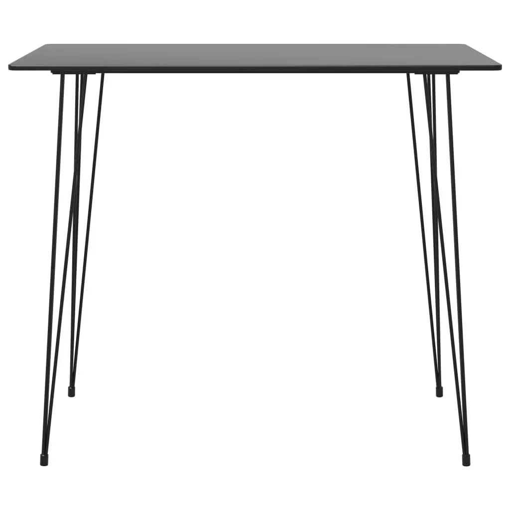 Bar Table Black 120x60x105 cm 248143