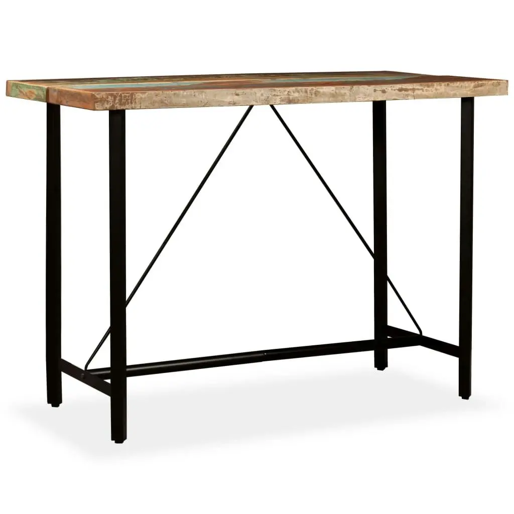 Bar Table 150x70x107 cm Solid Reclaimed Wood 245441