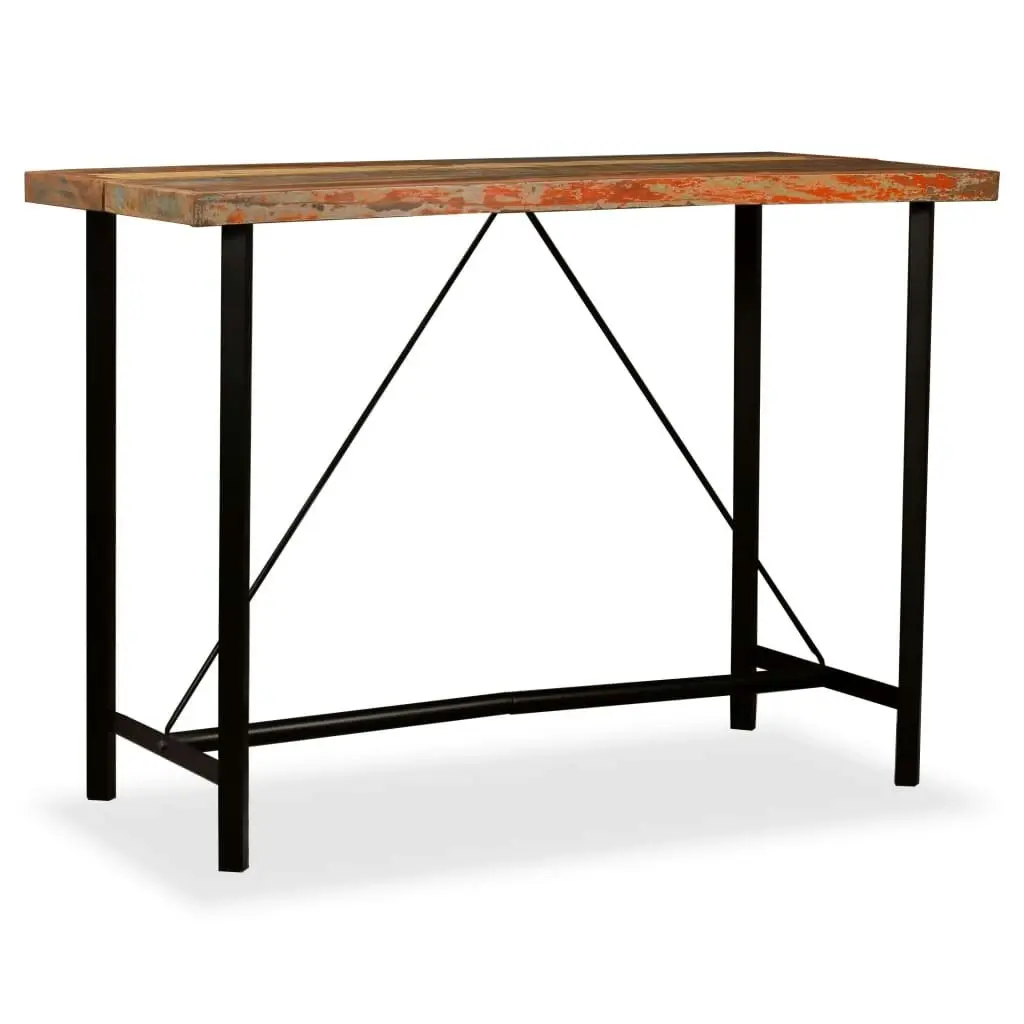 Bar Table 150x70x107 cm Solid Reclaimed Wood 245441