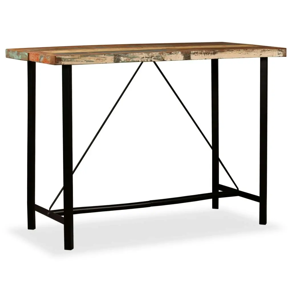 Bar Table 150x70x107 cm Solid Reclaimed Wood 245441