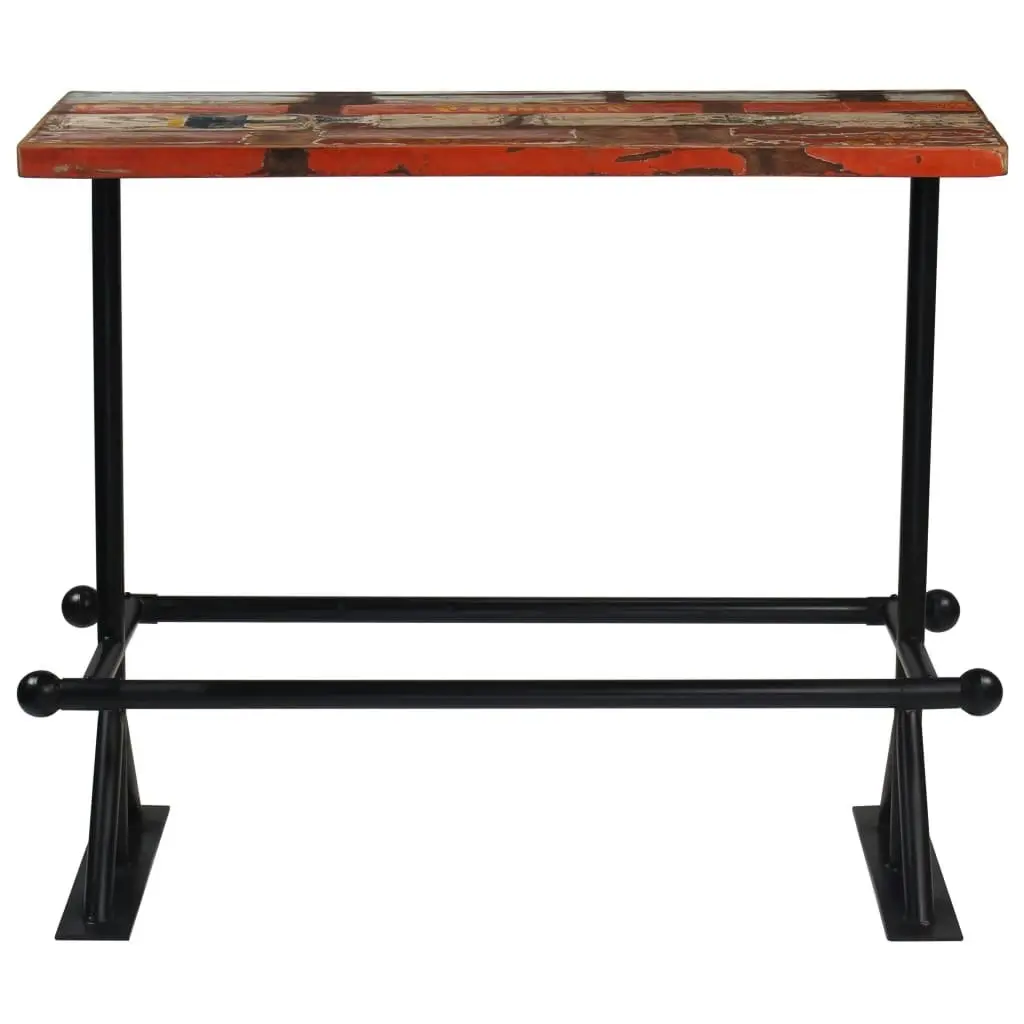 Bar Table Solid Reclaimed Wood Multicolour 120x60x107 cm 245387