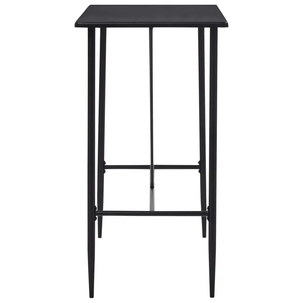 Bar Table Black 120x60x110 cm MDF 281546