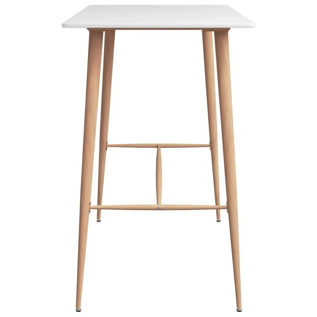 Bar Table White 120x60x105 cm 248145