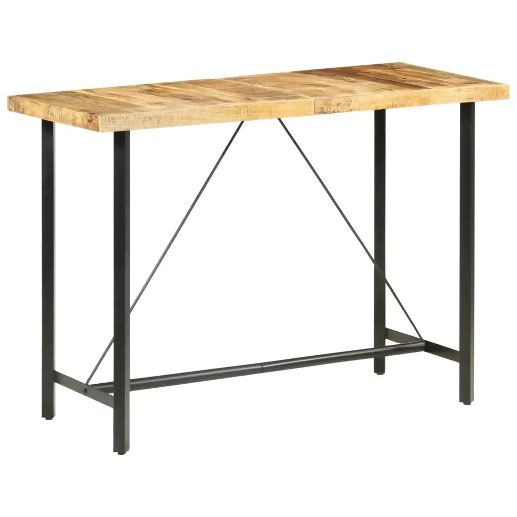 Bar table 150x70x107 cm Rough Mango Wood 286612