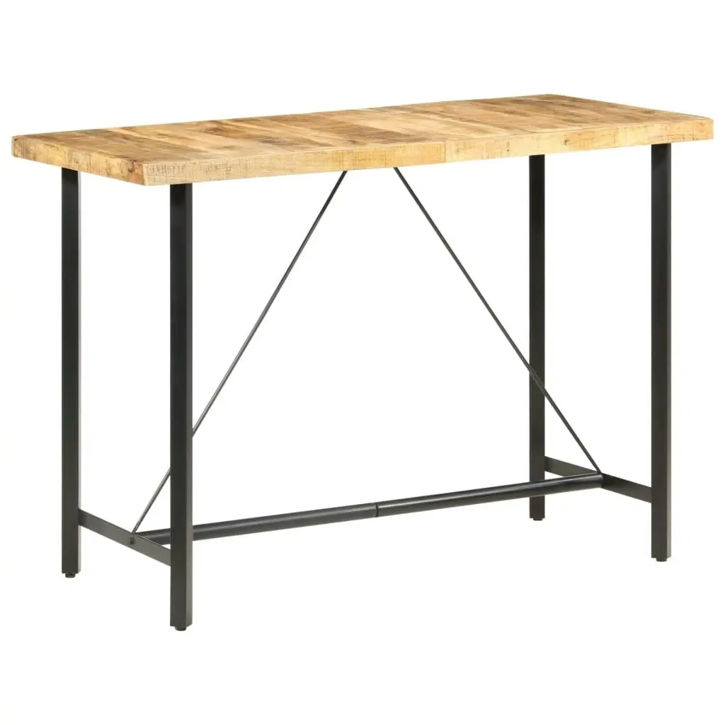 Bar table 150x70x107 cm Rough Mango Wood 286612