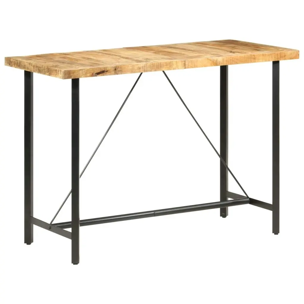 Bar table 150x70x107 cm Rough Mango Wood 286612