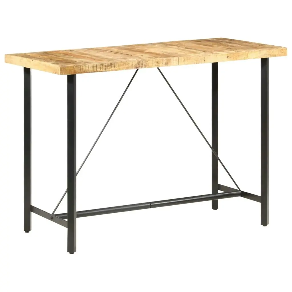 Bar table 150x70x107 cm Rough Mango Wood 286612