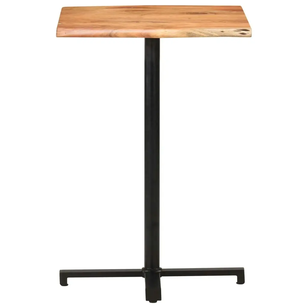 Bar Table with Live Edges 60x60x110 cm Solid Acacia Wood 320303