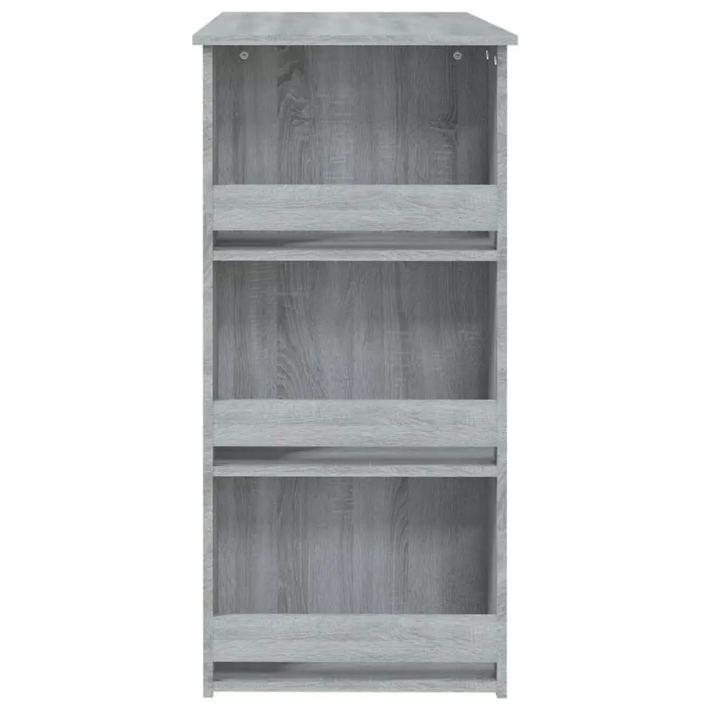 Bar Table with Storage Rack Grey Sonoma 102x50x103.5cm Engineered Wood 812967