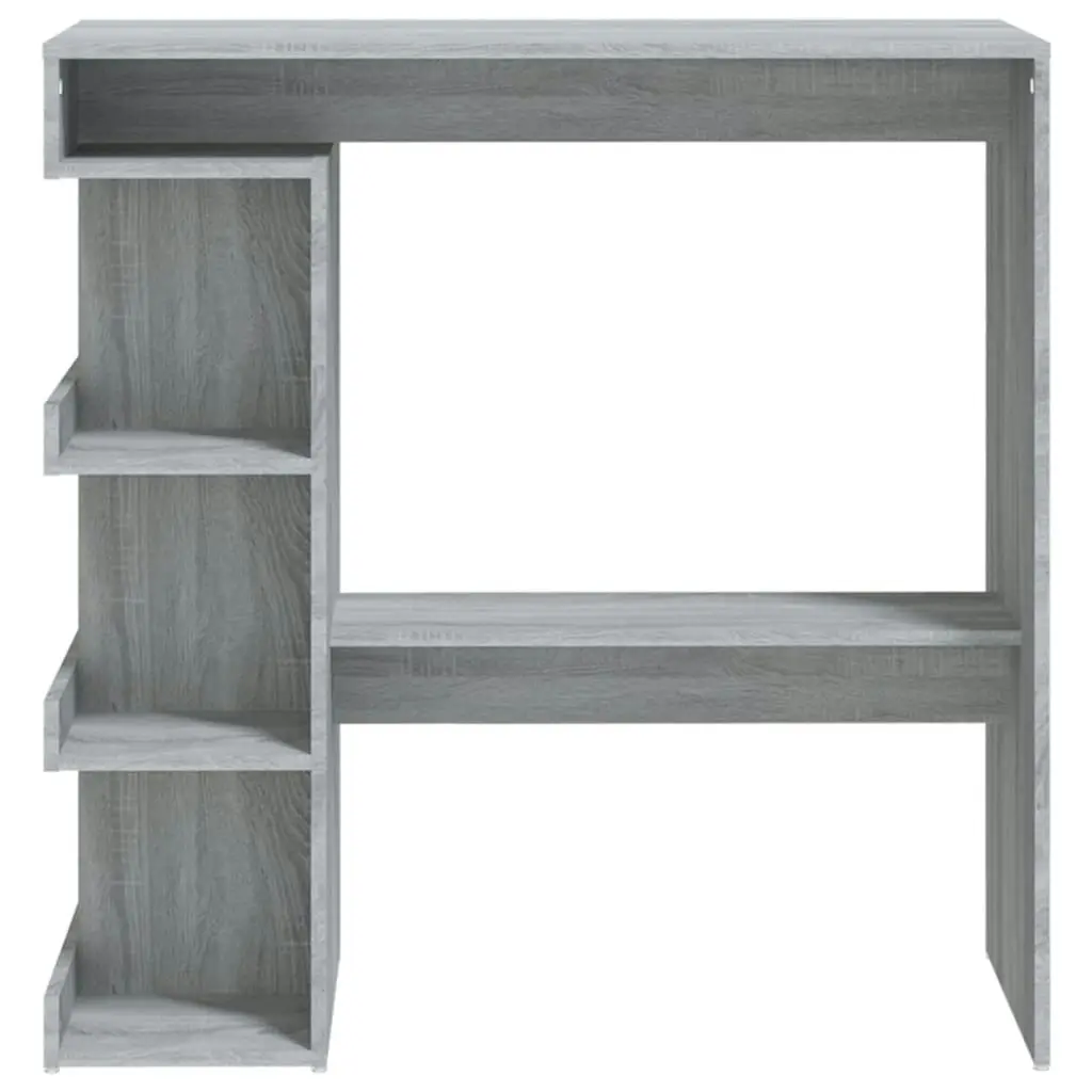 Bar Table with Storage Rack Grey Sonoma 100x50x101.5 cm 812961