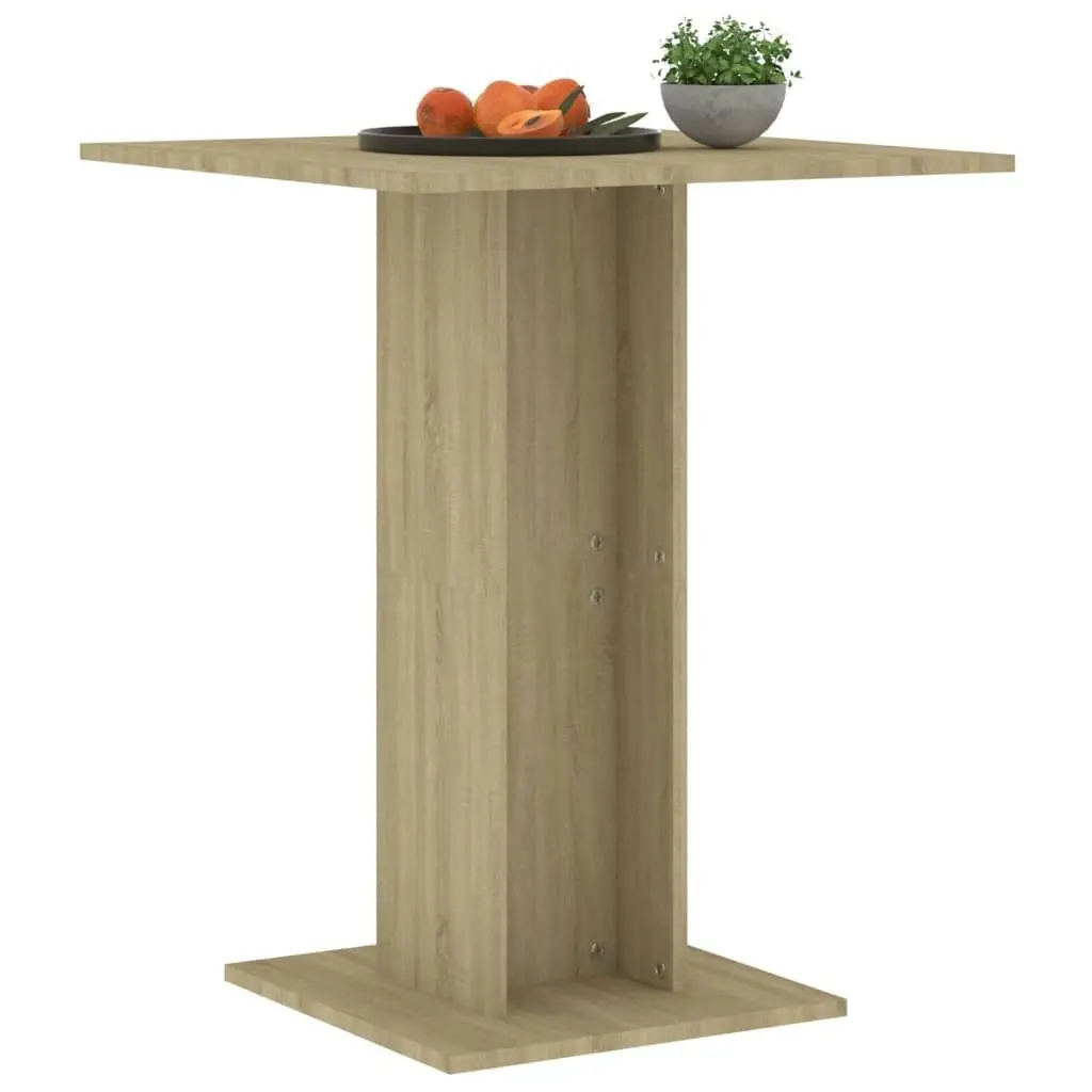 Bistro Table Sonoma Oak 60x60x75 cm Engineered Wood 802105