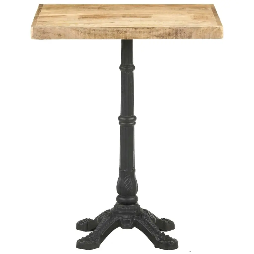 Bistro Table 60x60x77 cm Rough Mango Wood 321084